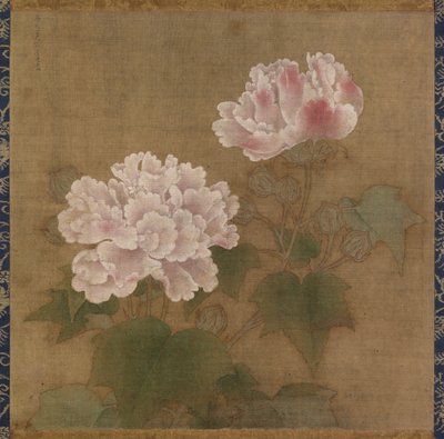 Red and White Cotton Roses by Li  Di